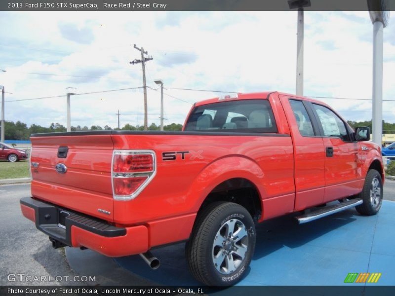 Race Red / Steel Gray 2013 Ford F150 STX SuperCab