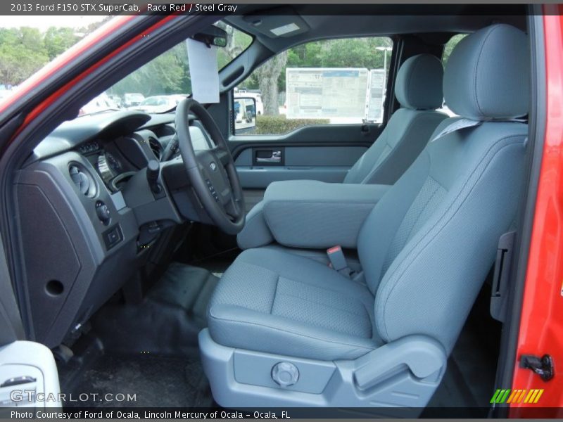 Race Red / Steel Gray 2013 Ford F150 STX SuperCab