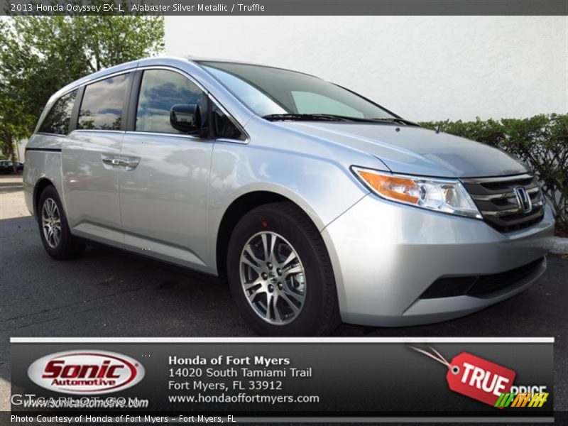 Alabaster Silver Metallic / Truffle 2013 Honda Odyssey EX-L