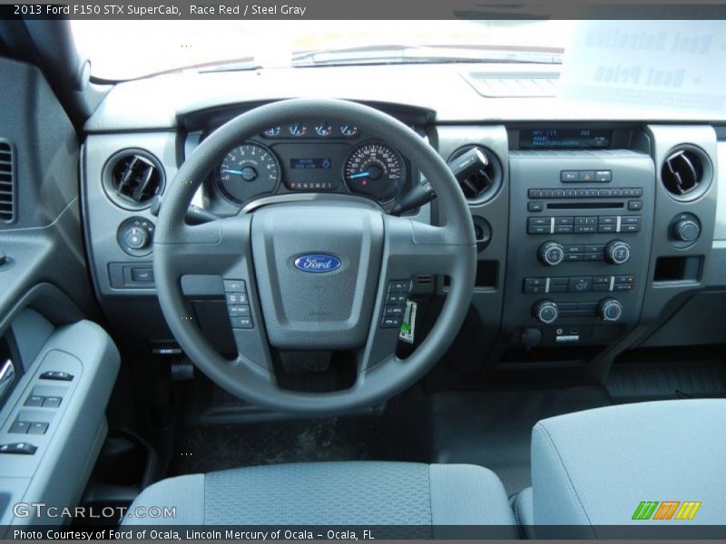 Race Red / Steel Gray 2013 Ford F150 STX SuperCab