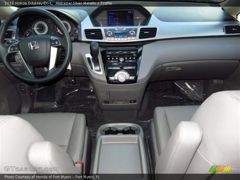 Alabaster Silver Metallic / Truffle 2013 Honda Odyssey EX-L