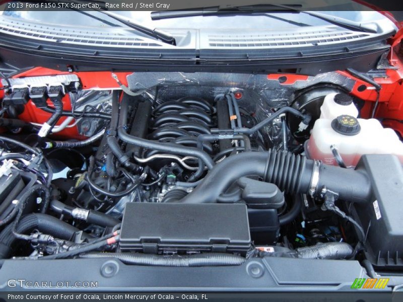 Race Red / Steel Gray 2013 Ford F150 STX SuperCab