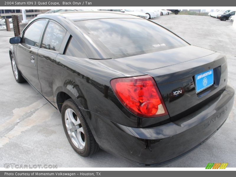Black Onyx / Tan 2004 Saturn ION 3 Quad Coupe
