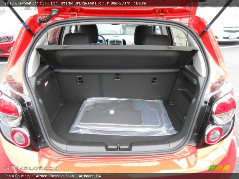 Inferno Orange Metallic / Jet Black/Dark Titanium 2013 Chevrolet Sonic LT Hatch