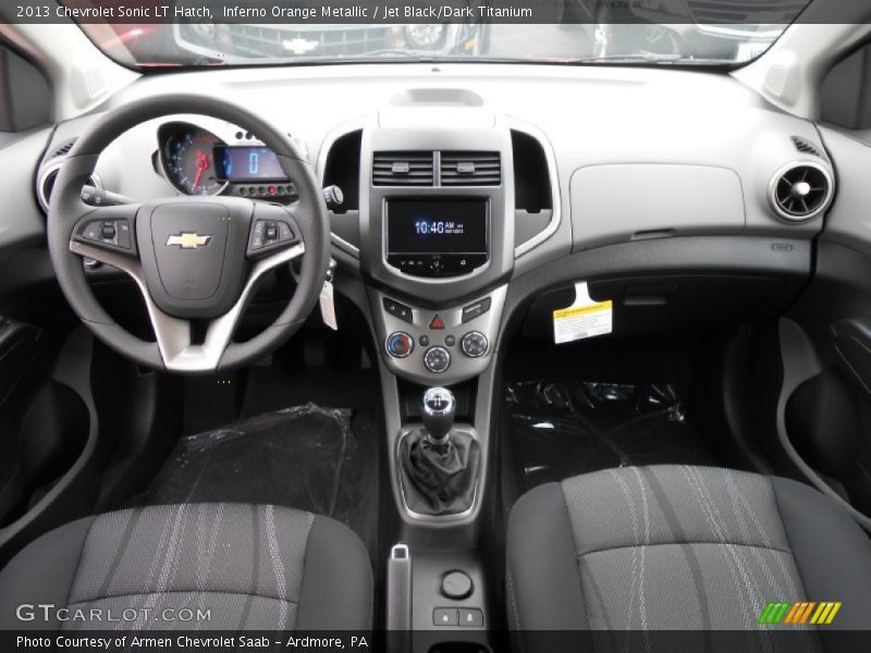  2013 Sonic LT Hatch Jet Black/Dark Titanium Interior