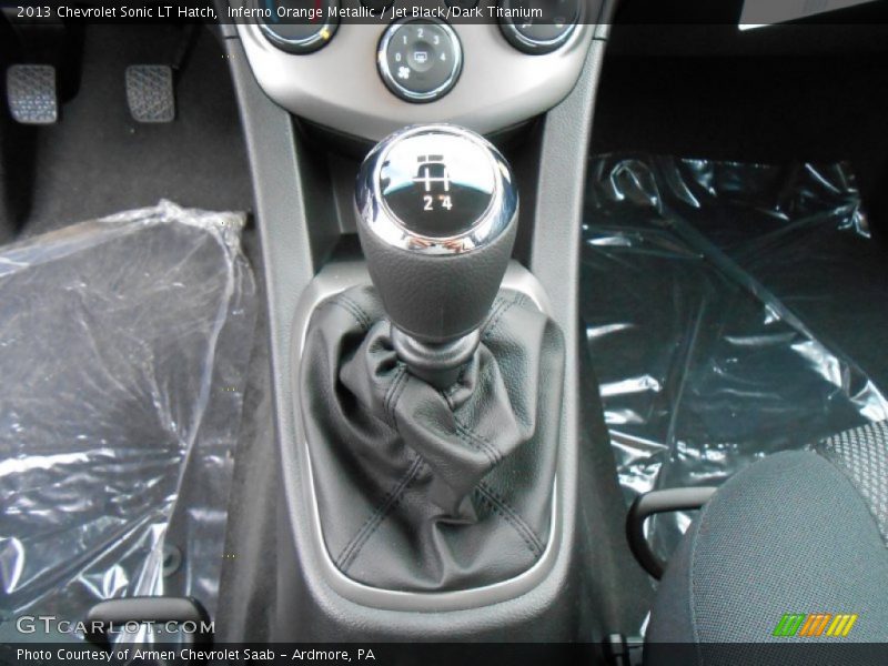 Inferno Orange Metallic / Jet Black/Dark Titanium 2013 Chevrolet Sonic LT Hatch