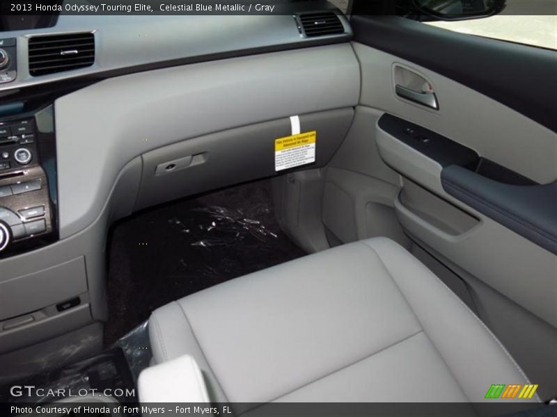 Celestial Blue Metallic / Gray 2013 Honda Odyssey Touring Elite