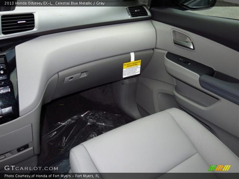 Celestial Blue Metallic / Gray 2013 Honda Odyssey EX-L