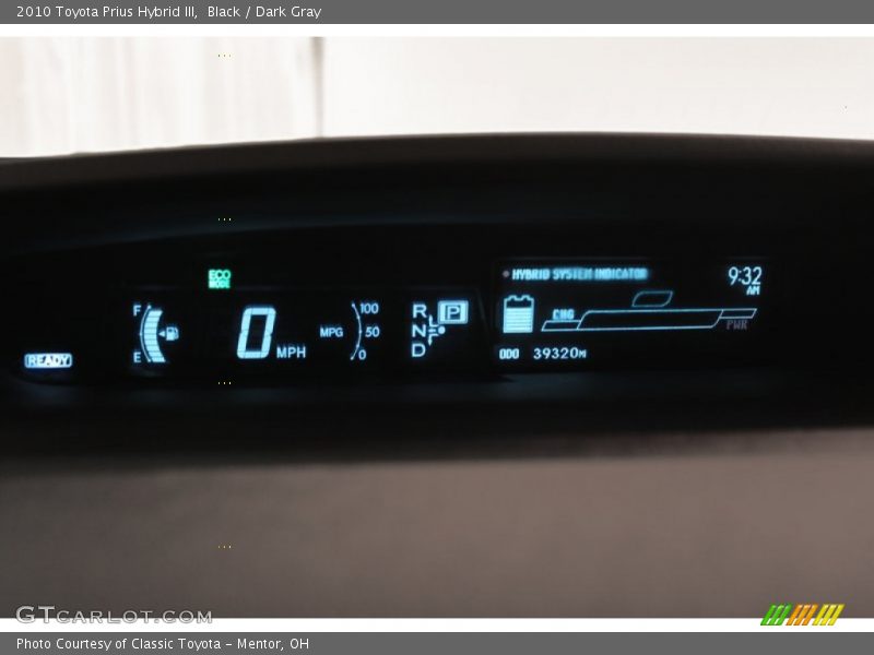 Black / Dark Gray 2010 Toyota Prius Hybrid III