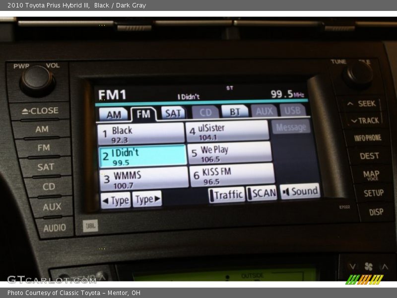 Black / Dark Gray 2010 Toyota Prius Hybrid III