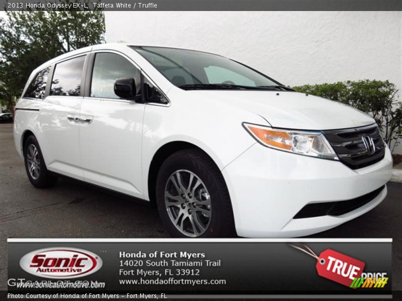 Taffeta White / Truffle 2013 Honda Odyssey EX-L