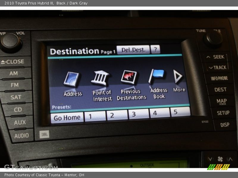 Black / Dark Gray 2010 Toyota Prius Hybrid III