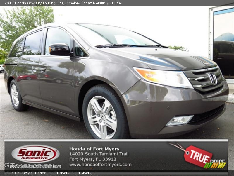 Smokey Topaz Metallic / Truffle 2013 Honda Odyssey Touring Elite