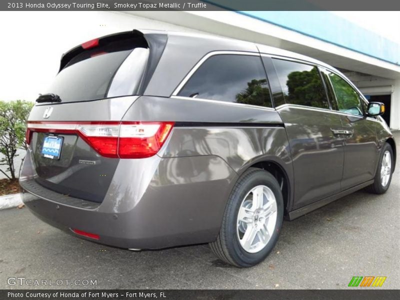 Smokey Topaz Metallic / Truffle 2013 Honda Odyssey Touring Elite