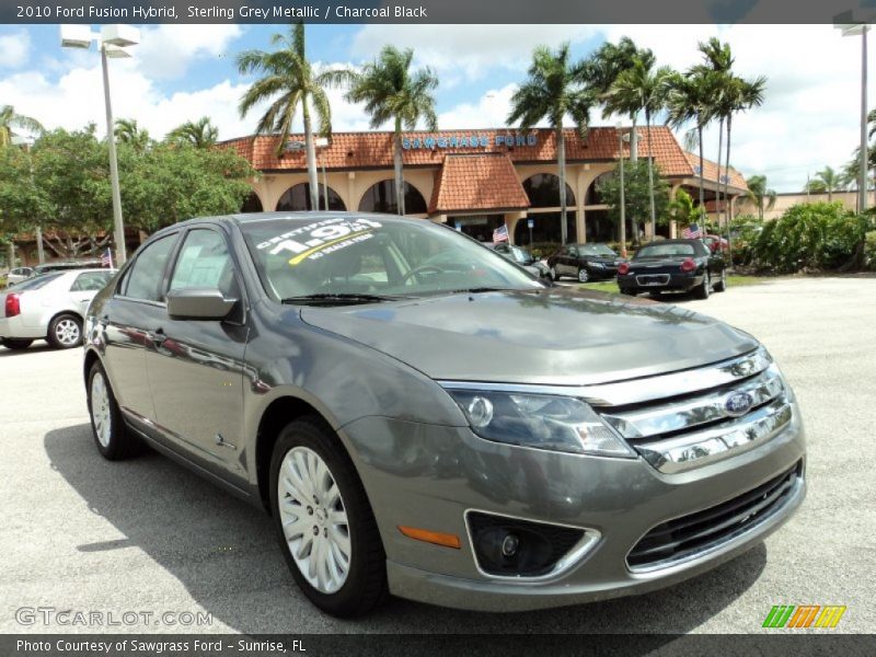Sterling Grey Metallic / Charcoal Black 2010 Ford Fusion Hybrid