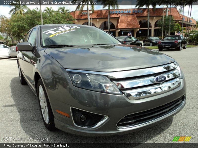 Sterling Grey Metallic / Charcoal Black 2010 Ford Fusion Hybrid