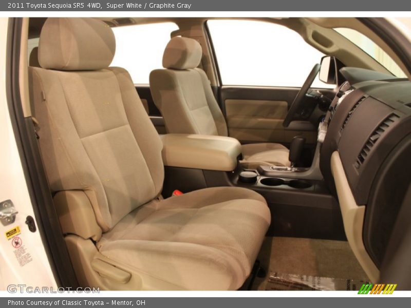 Super White / Graphite Gray 2011 Toyota Sequoia SR5 4WD