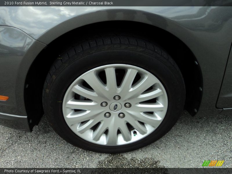 Sterling Grey Metallic / Charcoal Black 2010 Ford Fusion Hybrid