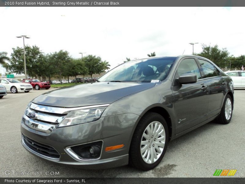 Sterling Grey Metallic / Charcoal Black 2010 Ford Fusion Hybrid