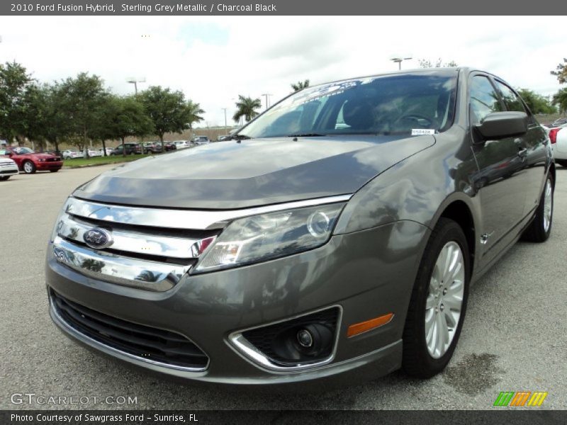 Sterling Grey Metallic / Charcoal Black 2010 Ford Fusion Hybrid