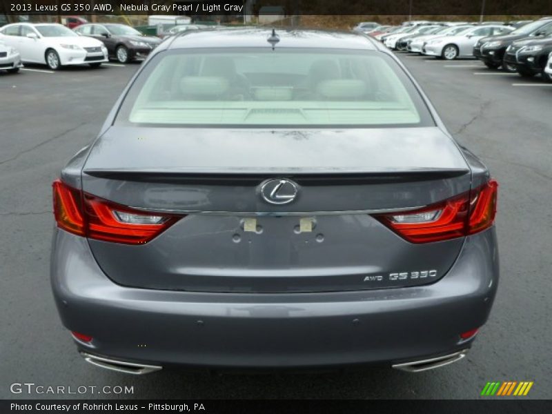 Nebula Gray Pearl / Light Gray 2013 Lexus GS 350 AWD