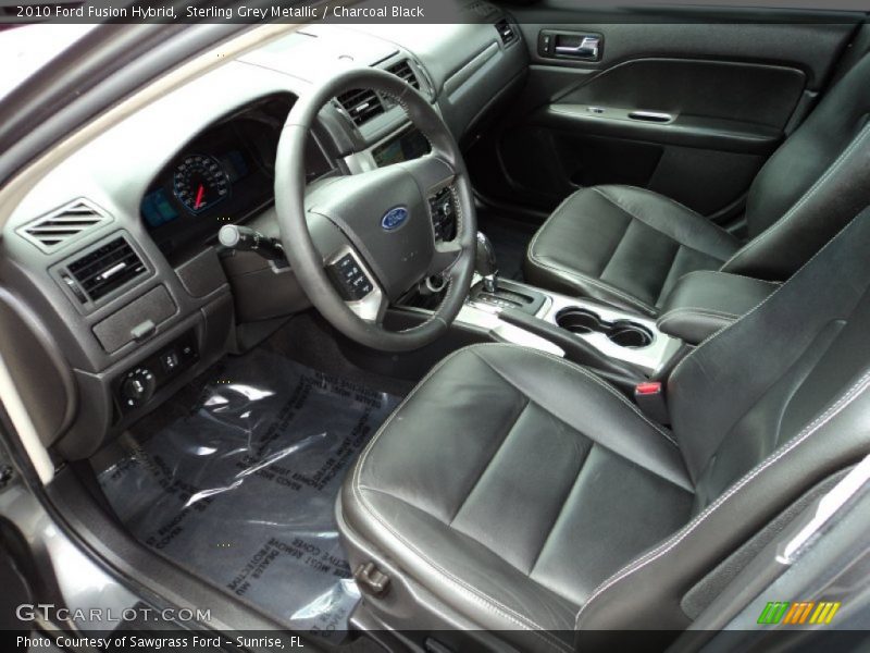 Sterling Grey Metallic / Charcoal Black 2010 Ford Fusion Hybrid