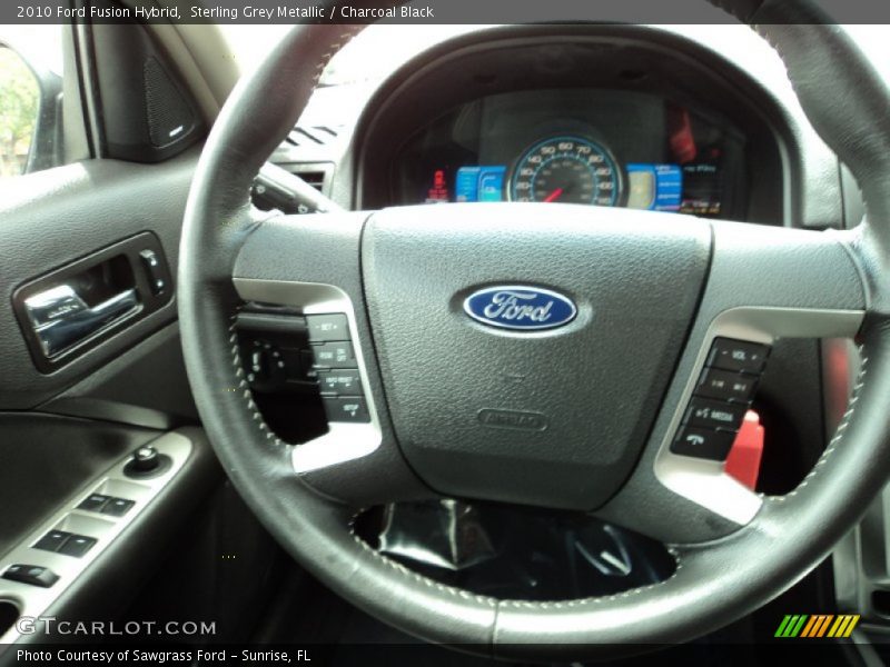 Sterling Grey Metallic / Charcoal Black 2010 Ford Fusion Hybrid