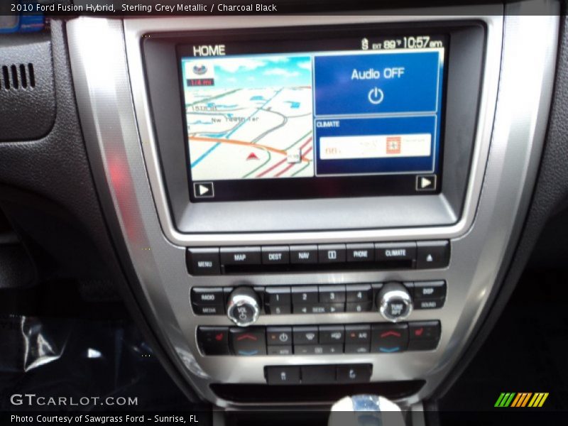 Sterling Grey Metallic / Charcoal Black 2010 Ford Fusion Hybrid