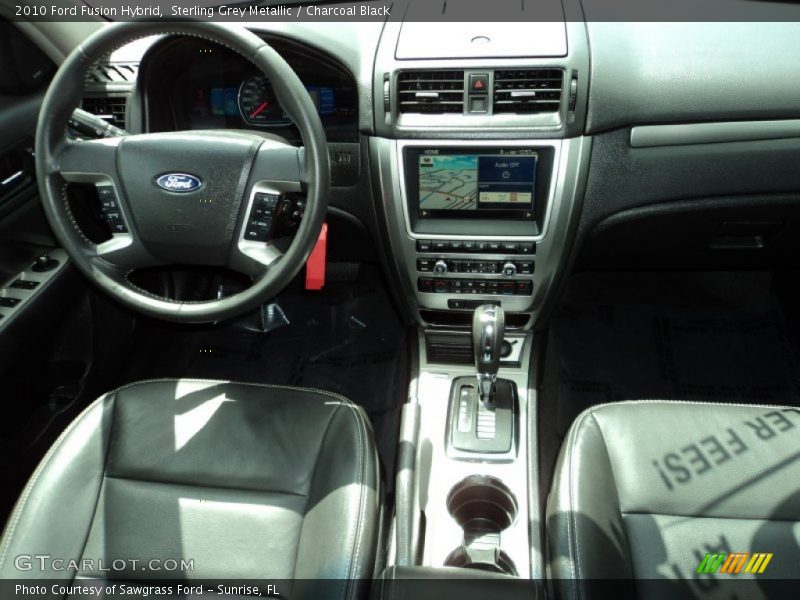 Sterling Grey Metallic / Charcoal Black 2010 Ford Fusion Hybrid