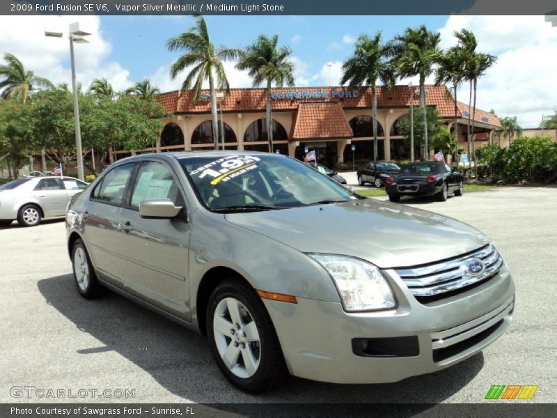 Vapor Silver Metallic / Medium Light Stone 2009 Ford Fusion SE V6