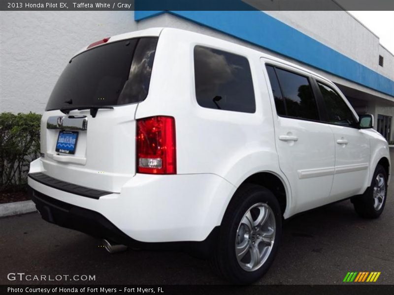 Taffeta White / Gray 2013 Honda Pilot EX