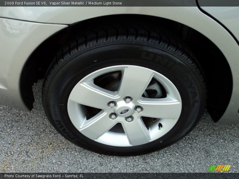 Vapor Silver Metallic / Medium Light Stone 2009 Ford Fusion SE V6