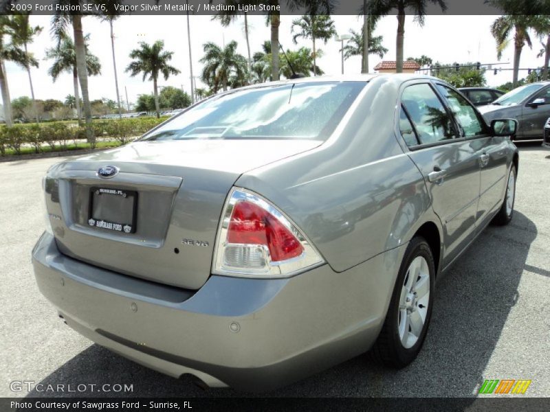 Vapor Silver Metallic / Medium Light Stone 2009 Ford Fusion SE V6