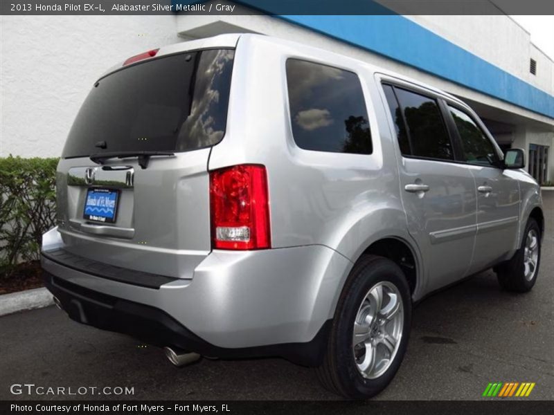 Alabaster Silver Metallic / Gray 2013 Honda Pilot EX-L