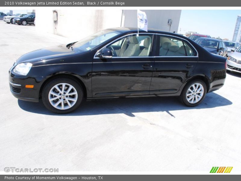 Black / Cornsilk Beige 2010 Volkswagen Jetta Limited Edition Sedan