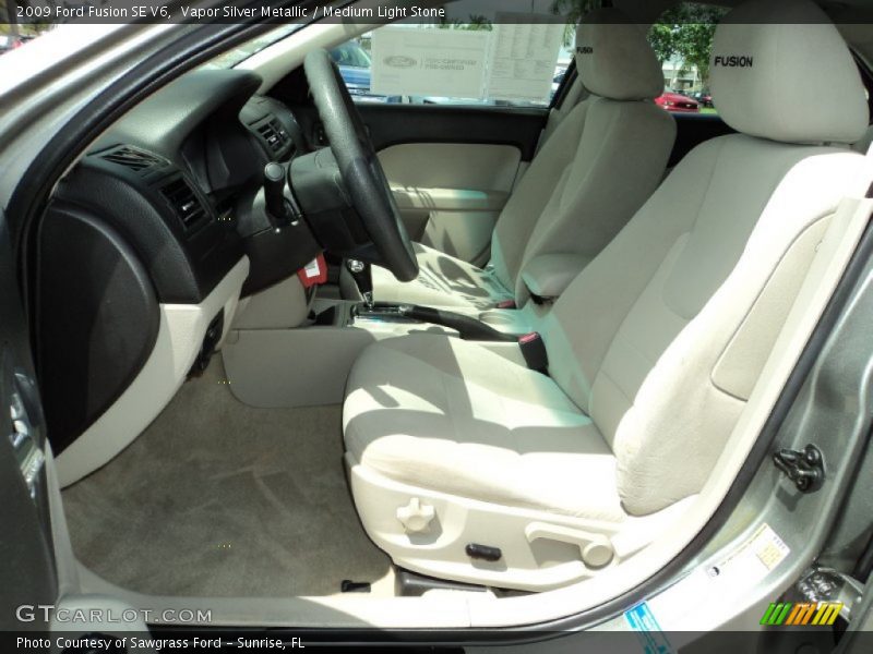 Vapor Silver Metallic / Medium Light Stone 2009 Ford Fusion SE V6