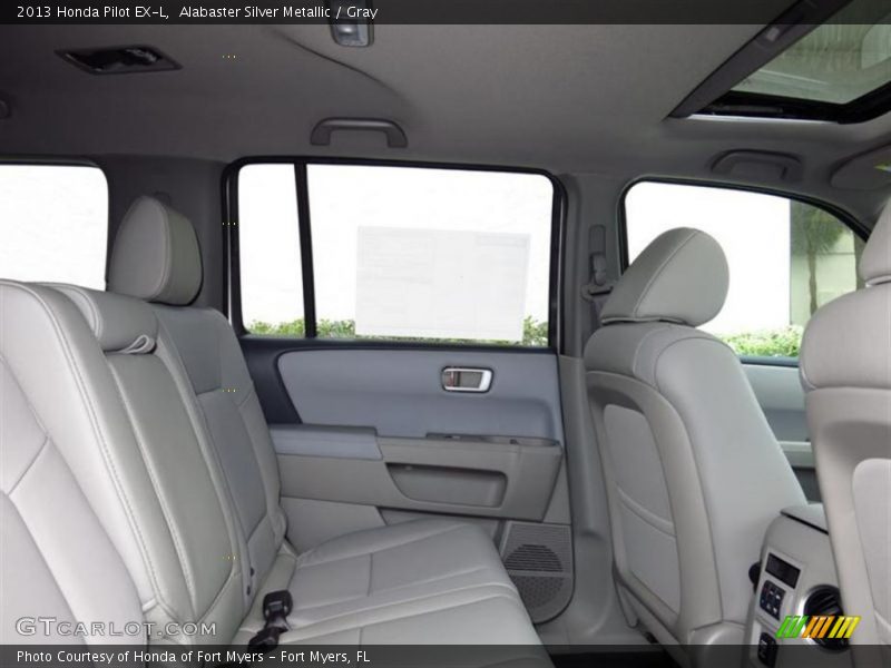 Alabaster Silver Metallic / Gray 2013 Honda Pilot EX-L