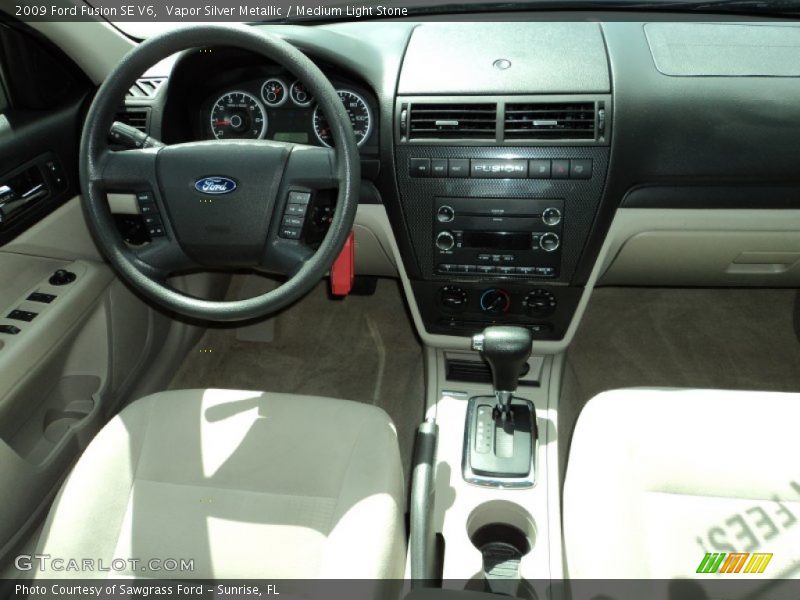 Vapor Silver Metallic / Medium Light Stone 2009 Ford Fusion SE V6