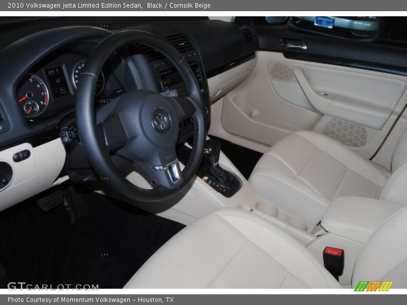 Black / Cornsilk Beige 2010 Volkswagen Jetta Limited Edition Sedan