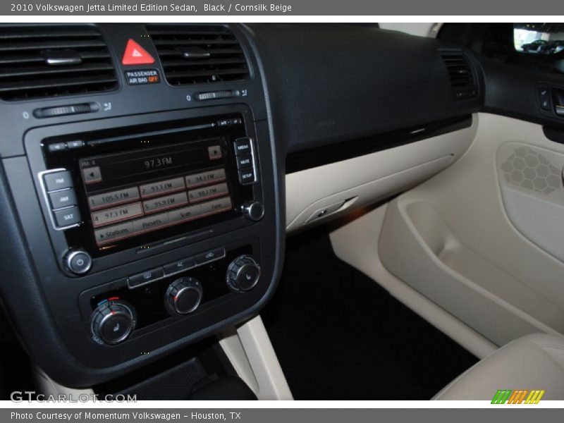 Black / Cornsilk Beige 2010 Volkswagen Jetta Limited Edition Sedan