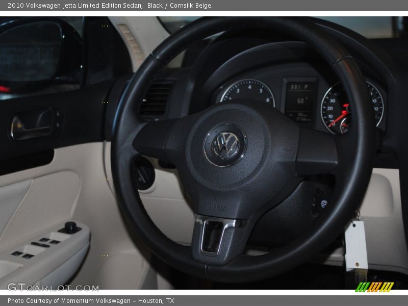 Black / Cornsilk Beige 2010 Volkswagen Jetta Limited Edition Sedan