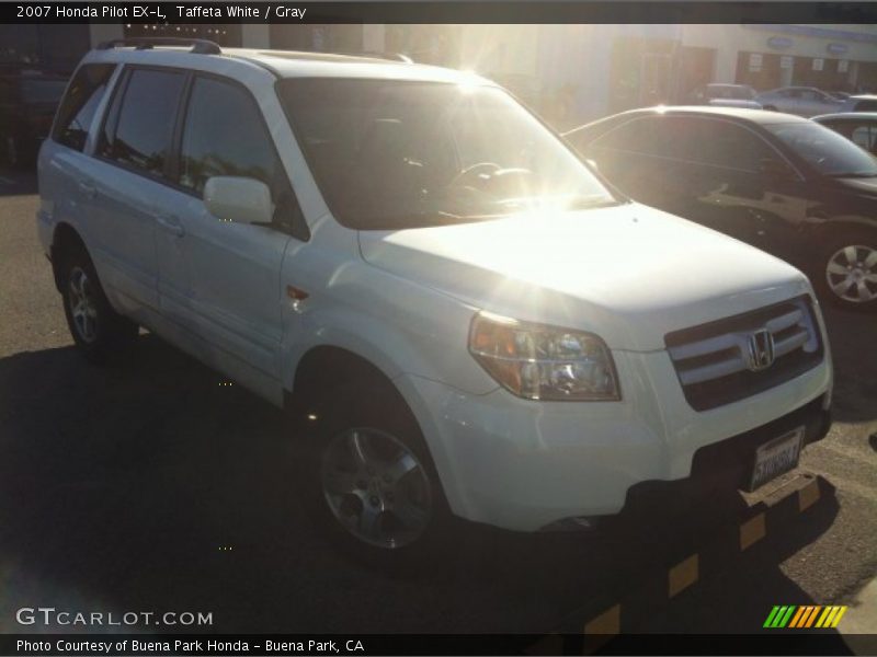 Taffeta White / Gray 2007 Honda Pilot EX-L