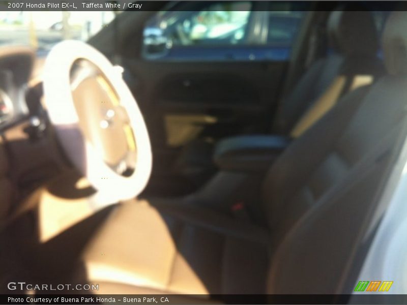 Taffeta White / Gray 2007 Honda Pilot EX-L