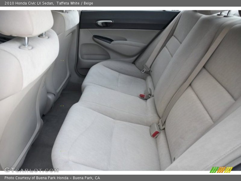 Taffeta White / Beige 2010 Honda Civic LX Sedan