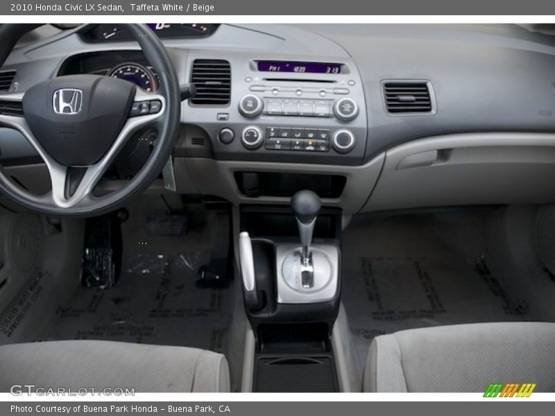 Taffeta White / Beige 2010 Honda Civic LX Sedan