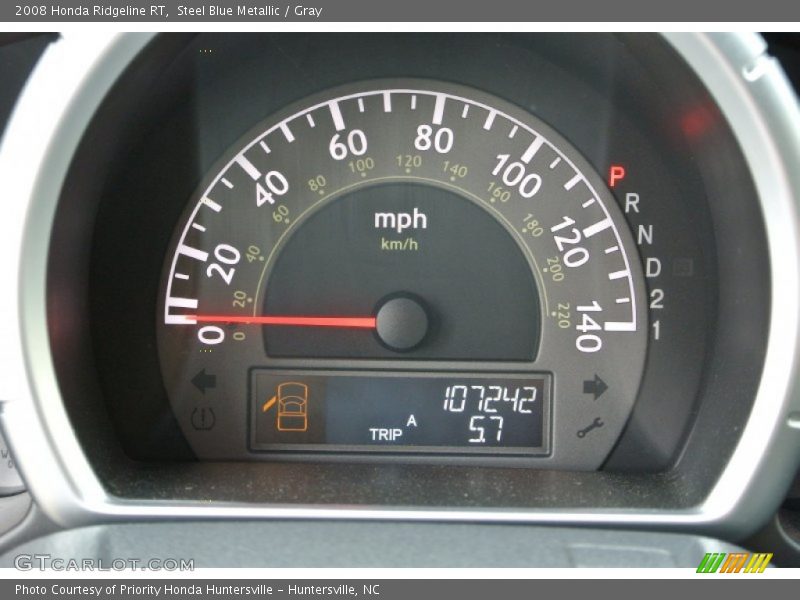 Steel Blue Metallic / Gray 2008 Honda Ridgeline RT