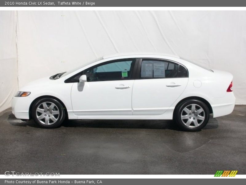 Taffeta White / Beige 2010 Honda Civic LX Sedan