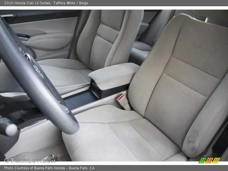 Taffeta White / Beige 2010 Honda Civic LX Sedan