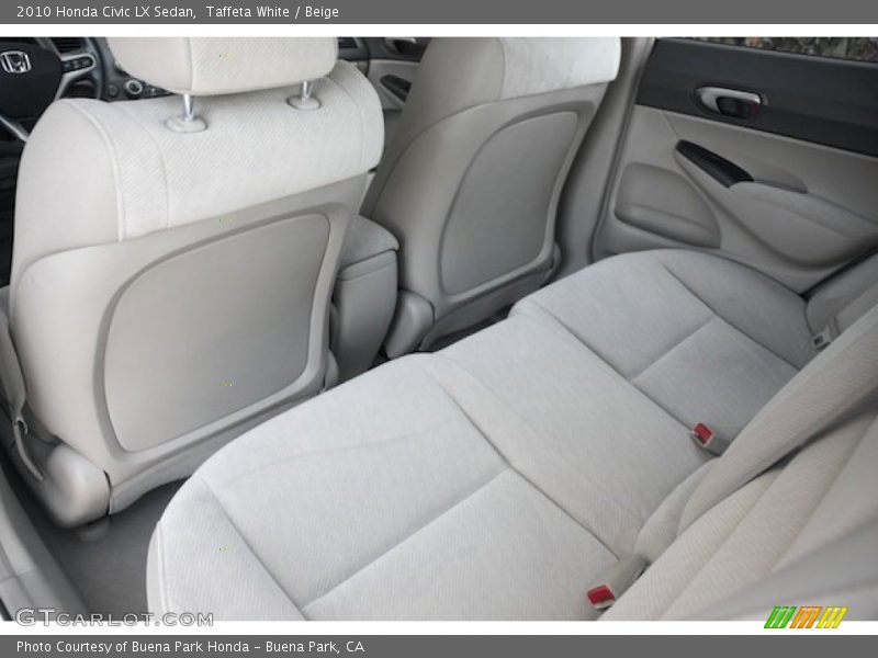 Taffeta White / Beige 2010 Honda Civic LX Sedan