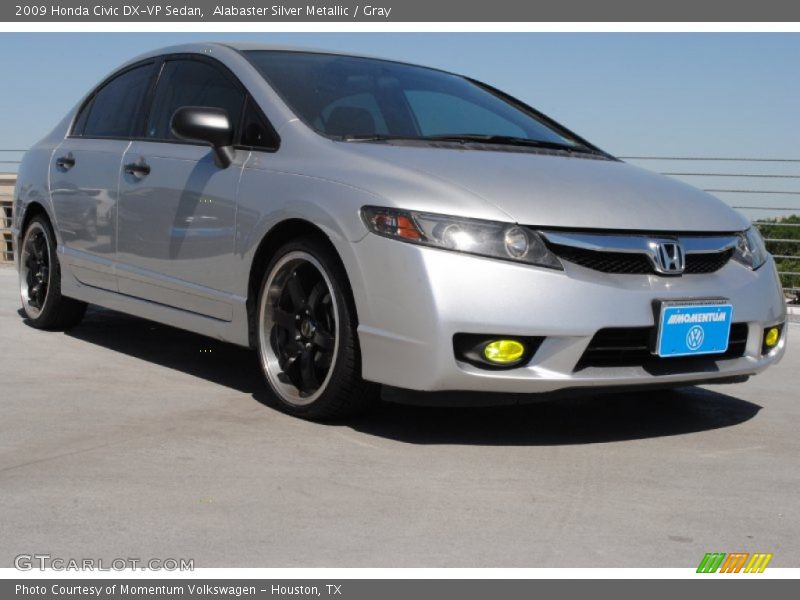Alabaster Silver Metallic / Gray 2009 Honda Civic DX-VP Sedan